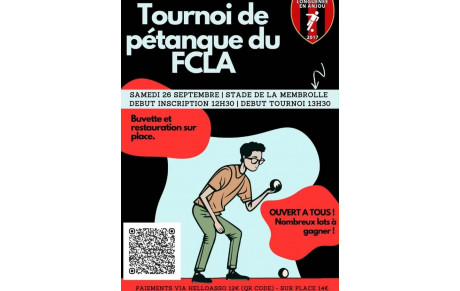 Tournoi de pétanque du FCLA