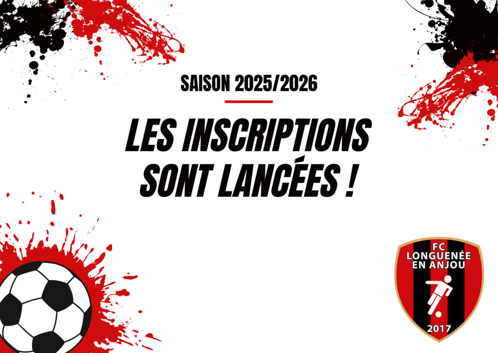 Inscriptions – saison 2025-2026